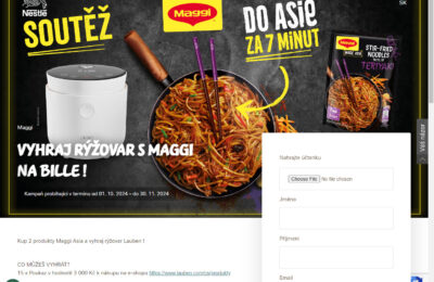 Soutěž Billa – Kup 2 produkty Maggi Asia a vyhraj rýžovar Lauben