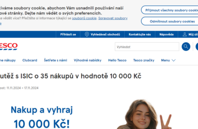 Soutěž Tesco – Soutěž s ISIC