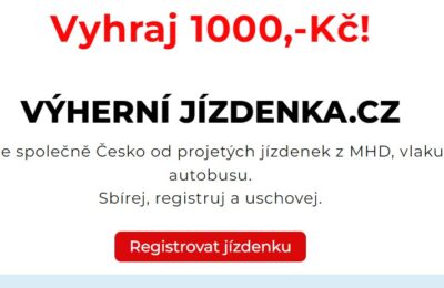 Výherní jízdenka – Vyhraj 1000,-Kč